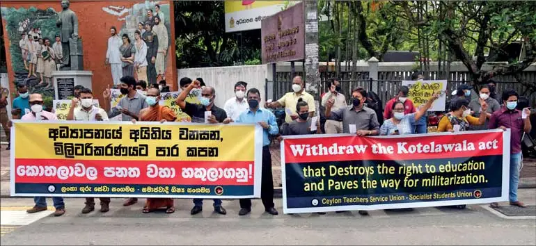 Peoples' Struggle against Privatization and Militarization of Education in Srilanka